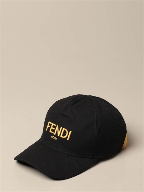 fendi classic logo baseball cap|men's fendi hat.